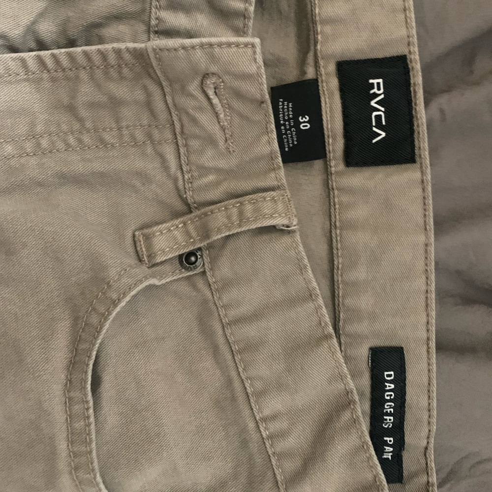 Size 30 RVCA khakis - Picture 2 of 2